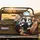 Tuxedo Cats Driving Luxurious Car European Street - Cat Lover Road Trip Gift Spare Tire Cover - 2