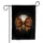 Distressed Baseball Reddish-Brown Stitching Leopard Print Bow - Sports Fan Home Decor Gift Garden Flag - 3