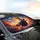 Flying Witch Black Cat Broom Ghosts Jack-O'-Lanterns - Car Interior Upgrade Car Sunshade - 6