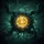 Bioluminescent Golden Sphere Dark Teal Tendrils Cosmic Abyss - Adventure Seeker Gift Spare Tire Cover - 6