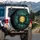 Bioluminescent Golden Sphere Dark Teal Tendrils Cosmic Abyss - Adventure Seeker Gift Spare Tire Cover - 3