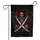 Pirate Skull Crossed Cutlasses Red Bandana - Adventure Lover Home Decor Garden Flag - 3