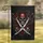 Pirate Skull Crossed Cutlasses Red Bandana - Adventure Lover Home Decor Garden Flag - 1