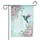 Hummingbird Blush Pink Peach Lavender Roses Wildflowers Sage Foliage Home Decor Gift Garden Flag - 3