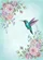 Hummingbird Blush Pink Peach Lavender Roses Wildflowers Sage Foliage Home Decor Gift Garden Flag - 6