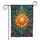 Radiant Sun Swirling Leafy Botanicals Cosmic Garden - Psychedelic Bohemian Home Decor Gift Garden Flag - 3