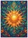 Radiant Sun Swirling Leafy Botanicals Cosmic Garden - Psychedelic Bohemian Home Decor Gift Garden Flag - 6