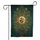 Ornate Golden Full Moon Crescent Botanical Flowers - Everyday Home Decor Gift Garden Flag - 3