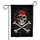 Grinning Pirate Skull Crossed Bones Adventure Home Decor Gift for Pirate Lover Garden Flag - 3