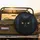 Black Cat Golden Slit Eyes Rich Dark Fur Nocturnal Shadow - Wildlife Lover Gift Spare Tire Cover - 2