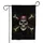Pirate Skull Gold Crossbones - Gothic Home Decor Gift for Pirate Lover Garden Flag - 3
