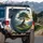 Expansive Landscape Ancient Gnarled Tree River Mountain Hills - Nature Lover Gift Spare Tire Cover - 3