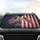 Crossed American Flags 1776-2026 USA 250th Anniversary Road Trip Gift Car Sunshade - 4