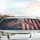 Crossed American Flags 1776-2026 USA 250th Anniversary Road Trip Gift Car Sunshade - 5