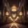 Cathedral Interior Altar Stained Glass Arches Chandeliers - Vehicle Decor Gift Spare Tire Cover - 6