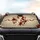 Cherubic Cupid Rose Petals Swirling Ribbons Scrollwork - Car Interior Upgrade Car Sunshade - 4