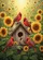 Red Cardinal Birds Golden Hour Sunflower Garden Birdhouse - Nature Lover Gift Garden Flag - 6