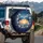 Blue Dolphins Heart White Flowers Golden Horizon - Wildlife Ocean Lover Gift Spare Tire Cover - 3