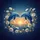 Blue Dolphins Heart White Flowers Golden Horizon - Wildlife Ocean Lover Gift Spare Tire Cover - 6