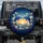 Blue Dolphins Heart White Flowers Golden Horizon - Wildlife Ocean Lover Gift Spare Tire Cover - 1