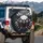 Charcoal Grey Eagle Red Eyes Grey Beak White Feathers - Wildlife Lover Gift Spare Tire Cover - 3
