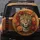 Realistic Leopard Orange Red Floral Tendrils - Wildlife Lover Gift Spare Tire Cover - 5