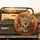 Realistic Leopard Orange Red Floral Tendrils - Wildlife Lover Gift Spare Tire Cover - 2
