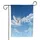 Majestic White Dove PEACE Royal Blue Sky Clouds - Meaningful Living Space Home Decor Peace Lover Gift Garden Flag - 3