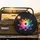 Lotus Flower Celestial Stardust Bloom - Vehicle Decor Gift Spare Tire Cover - 2