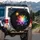 Lotus Flower Celestial Stardust Bloom - Vehicle Decor Gift Spare Tire Cover - 3