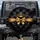 Crown Satin Bow Tufted Black Leather Studs Ribbon - Car Decor Gift Spare Tire Cover - 1