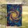 Multi-layered Iridescent Liquid Light Fractal Swirls Vortex Composition - Home Decor Gift Garden Flag - 5