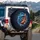 Azure Orange Koi Fish Yin Yang Swirling Water Abyss - Travel Essentials Spare Tire Cover - 3