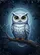 Golden-Eyed Owl Perched on Branch - Mystical Nocturnal Wildlife Lover Gift Garden Flag - 6
