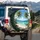 Palm Trees White Sand Beach Turquoise Ocean Tropical Mountains Sky - Outdoor Adventure Gift Spare Tire Cover - 3