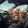 Playful Bengal Cats Car Cabin Selfie - Road Trip Travel Essential for Cat Lovers Spare Tire Cover - 6