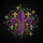 Ornate Shimmering Gold Purple Green Glitter Fleur de Lis - Luxury Home Decor Gift Spare Tire Cover - 6