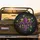 Ornate Shimmering Gold Purple Green Glitter Fleur de Lis - Luxury Home Decor Gift Spare Tire Cover - 2