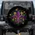 Ornate Shimmering Gold Purple Green Glitter Fleur de Lis - Luxury Home Decor Gift Spare Tire Cover - 1