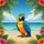 Macaw Tropical Island Beach - Golden Shore Wildlife Lover Travel Essentials Spare Tire Cover - 6