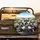 Miniature Schnauzers Driving Car Cityscape - Travel Essentials Dog Lover Gift Spare Tire Cover - 2