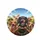 Dachshunds Road Trip Landscape - Dog Lover Gift Spare Tire Cover - 4