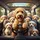 Golden Goldendoodle Poodle Puppies Car Scene Natural Landscape - Adventure Travel Gift Spare Tire Cover - 6