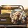 Golden Goldendoodle Poodle Puppies Car Scene Natural Landscape - Adventure Travel Gift Spare Tire Cover - 2
