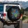 Lush Tropical Monstera Palm Fronds Exotic Leaf - Outdoor Adventure Vehicle Decor Gift Spare Tire Cover - 3