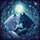 White & Indigo Wolves Enchanted Night Forest Full Moon - Wildlife Lover Gift Spare Tire Cover - 6
