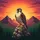 Peregrine Falcon Mountain Sunset Pine Forest Landscape - Wildlife Lover Gift for Adventurers Spare Tire Cover - 6