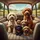 Doodle Dogs Cabin Scene Road Trip Landscape - Travel Essentials Dog Lover Gift Spare Tire Cover - 6
