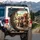 Doodle Dogs Cabin Scene Road Trip Landscape - Travel Essentials Dog Lover Gift Spare Tire Cover - 3