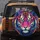 Tiger Face Emerald Green Eyes Orange Purple Fur Pink Nose - Wildlife Lover Gift Spare Tire Cover - 5
